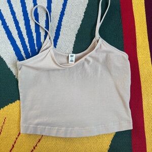 Nordstrom BP nude cami tank crop top
